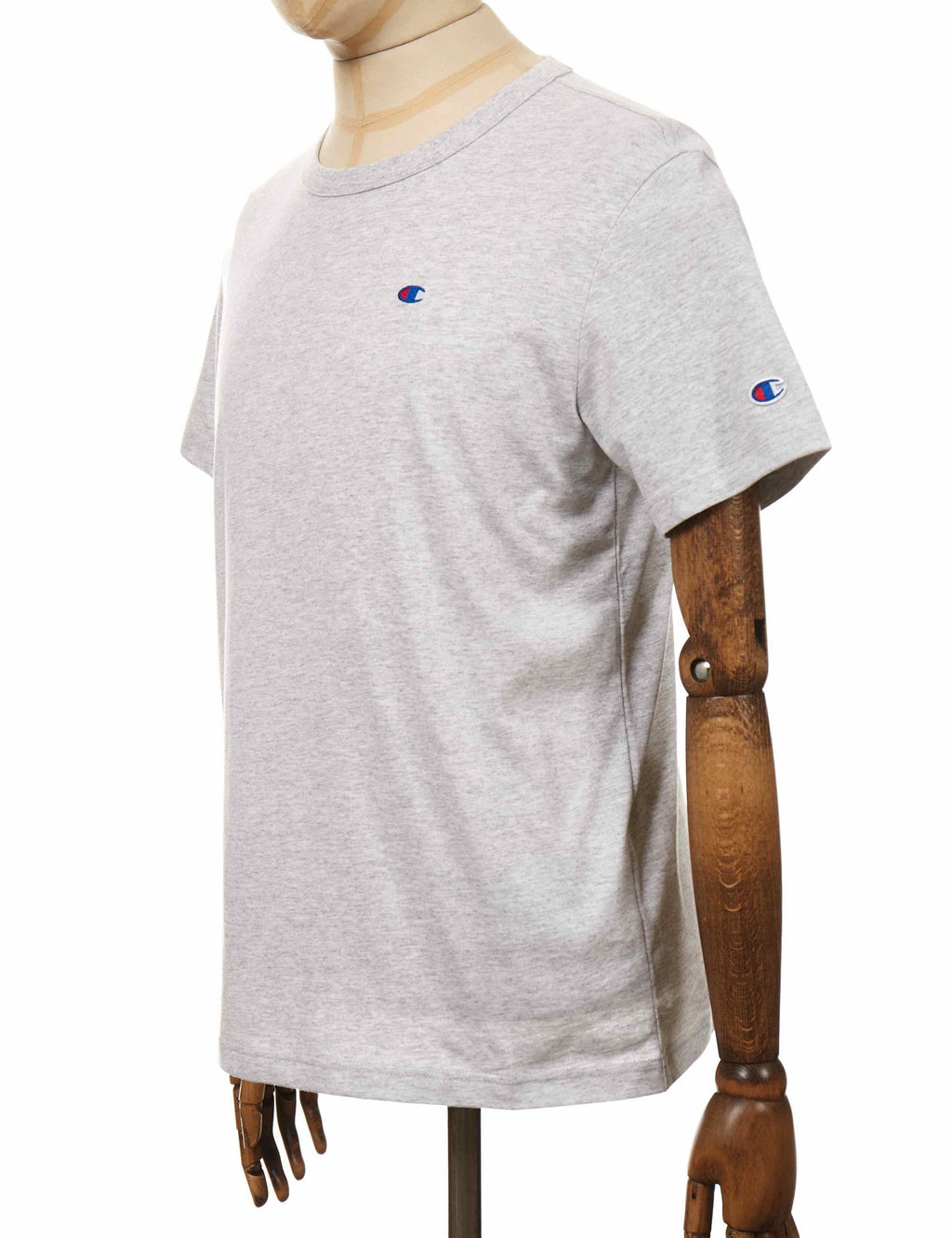 Crewneck Logo T-Shirt - LOXGM Light Grey