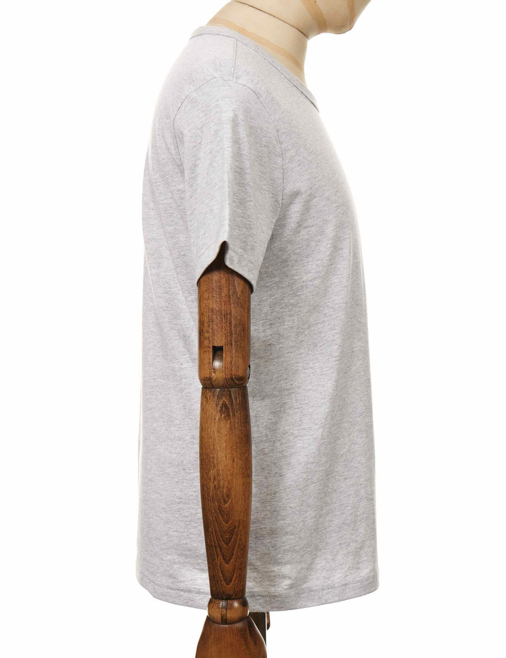Crewneck Logo T-Shirt - LOXGM Light Grey