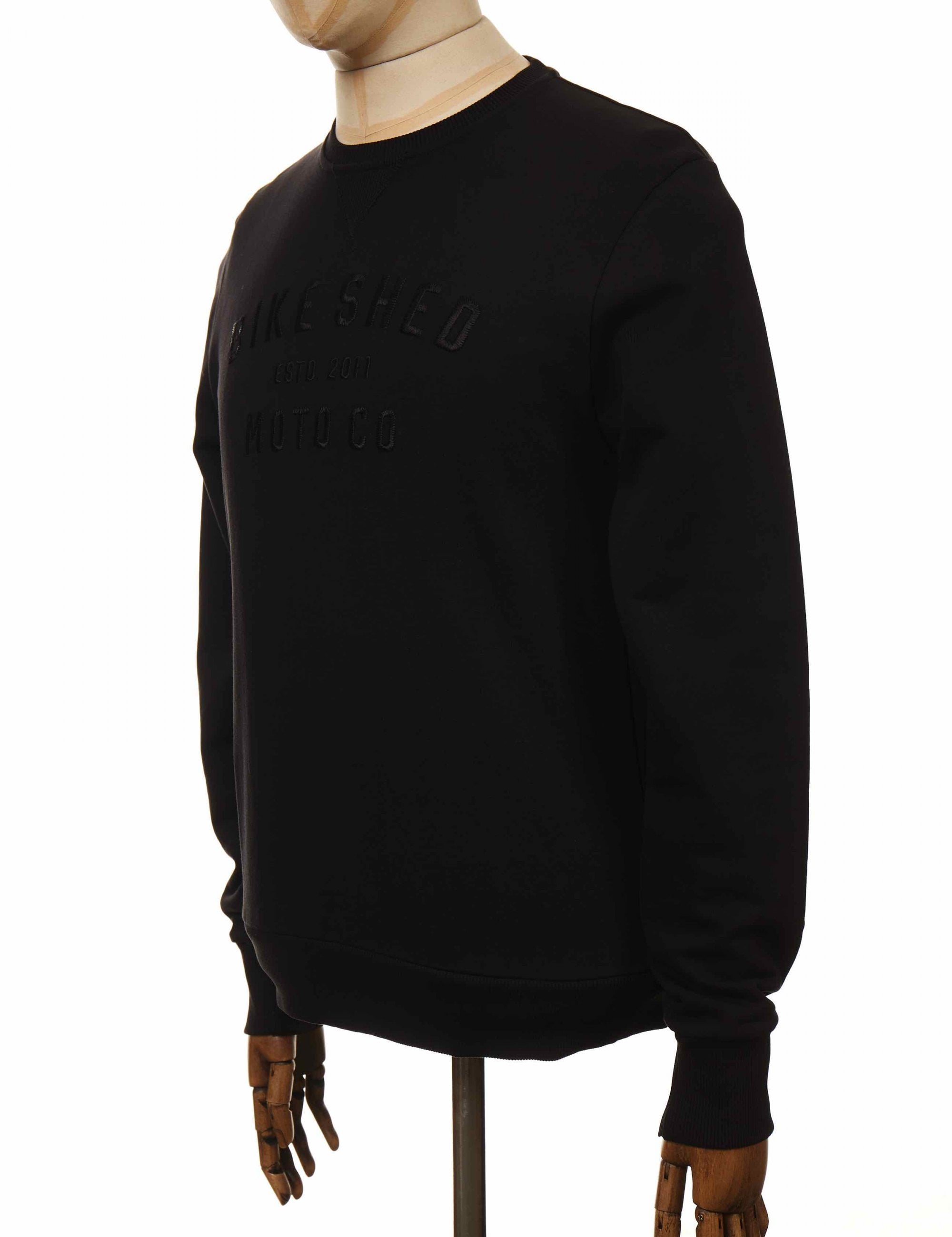 Moto Co. Crew Sweat - Black/Black