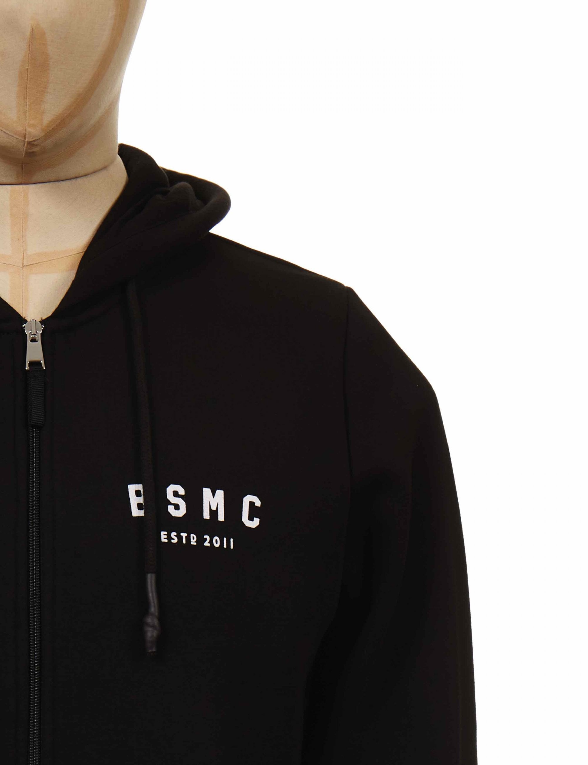 Estd Zip Hooded Sweat - Black/White