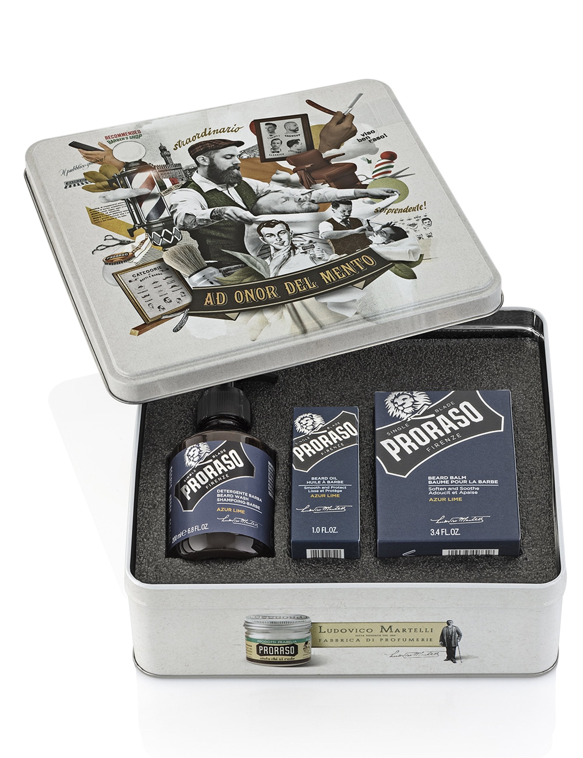 Beard Care Tin - Azur Lime