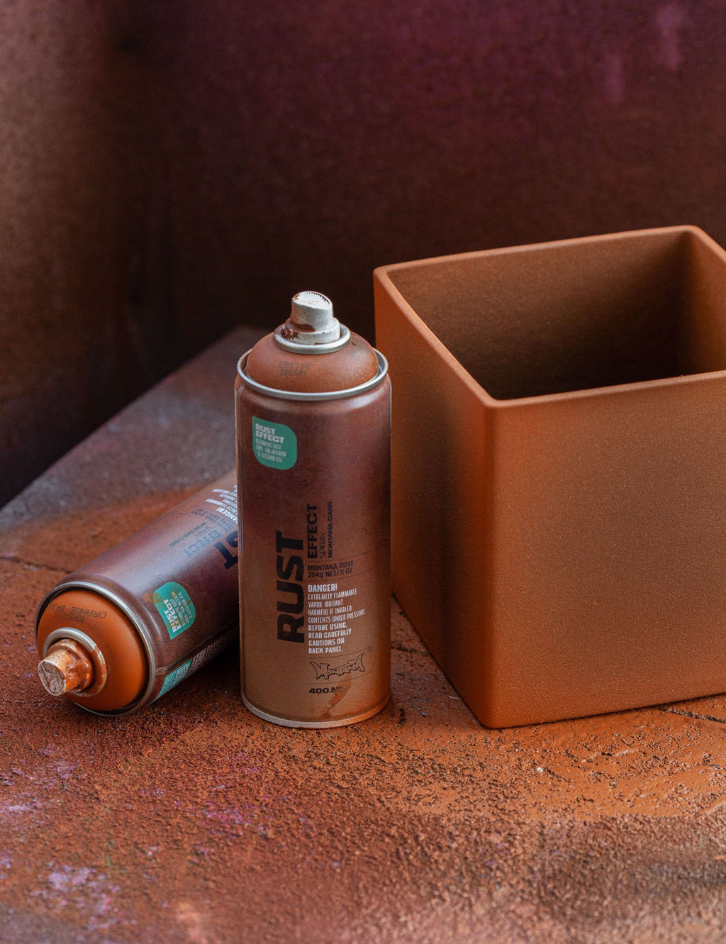 Rust Effect Spray Paint 400ml - Orange Brown ER8000