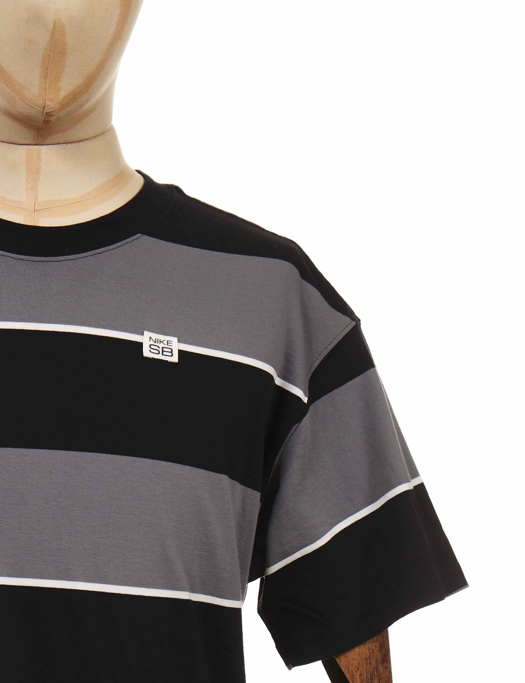 Striped Skate T-Shirt - Black/Grey