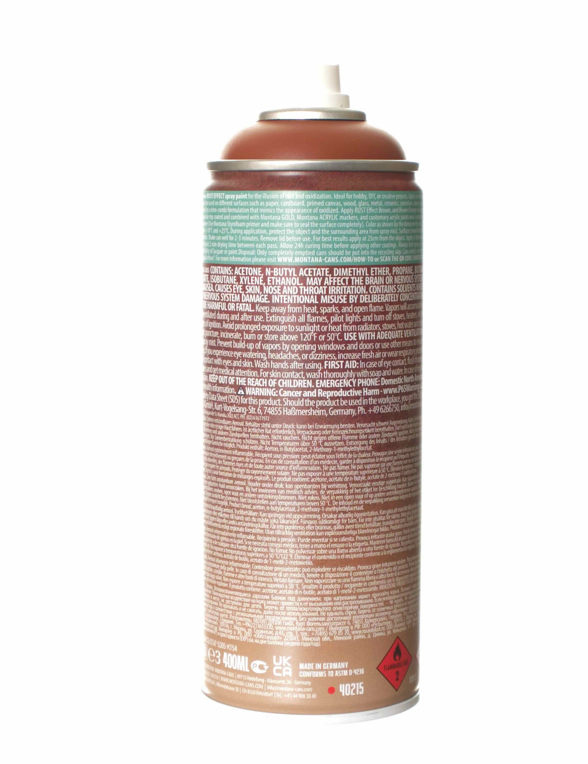 Montana Rust Effect Spray Paint 400ml - Brown ER8100