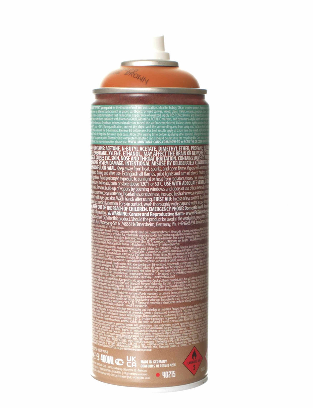 Rust Effect Spray Paint 400ml - Orange Brown ER8000