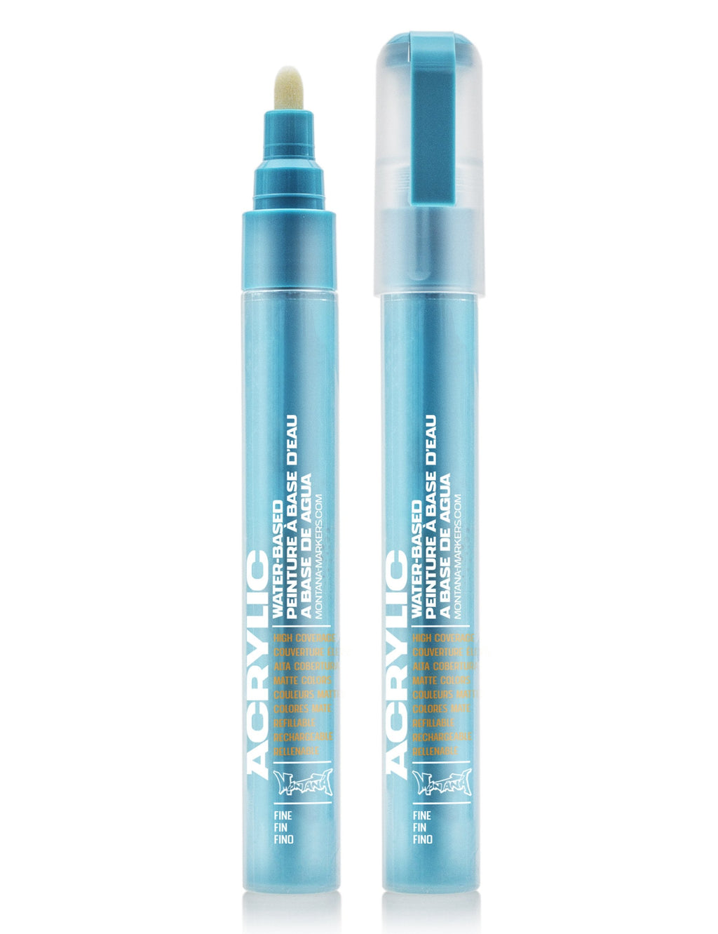 Acrylic Paint Marker 2mm - 100% Cyan P2000