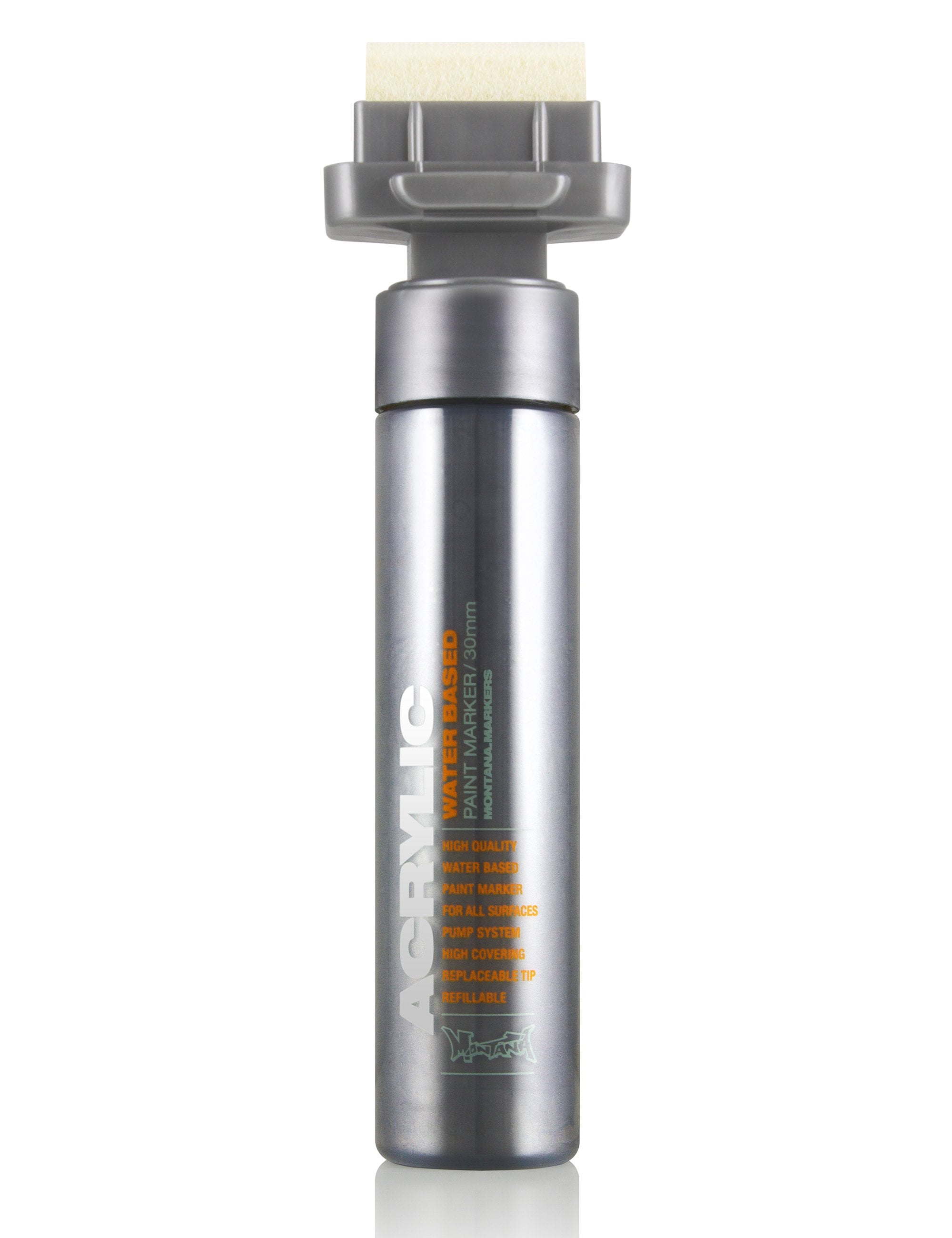 Montana Gold Acrylic Paint Marker 30mm - Silver Matt M1100