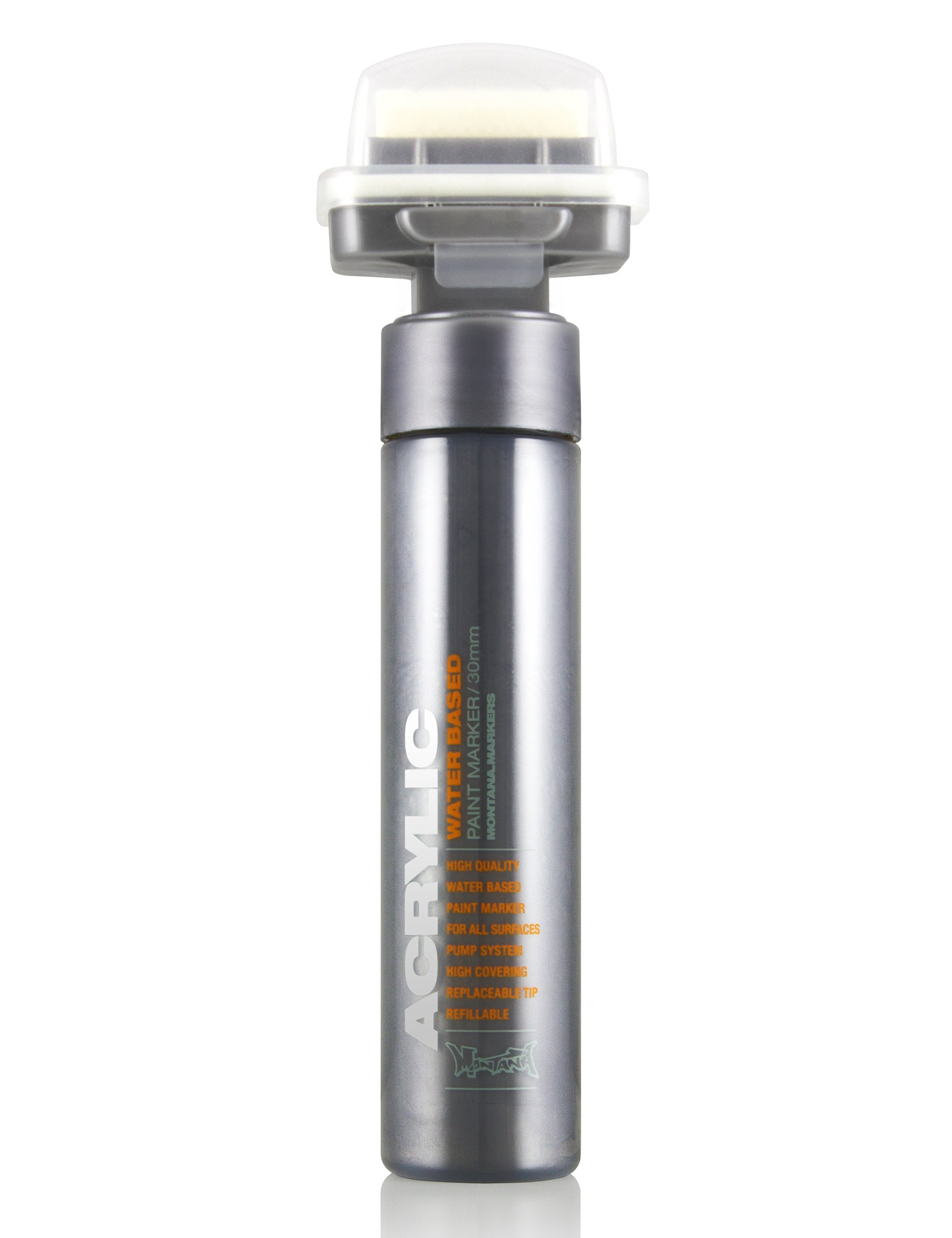 Montana Gold Acrylic Paint Marker 30mm - Silver Matt M1100