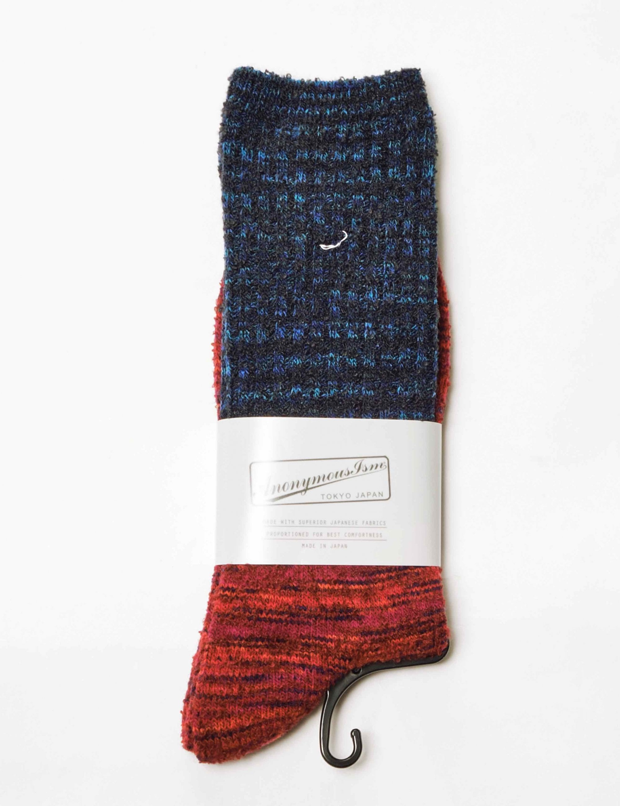 Splash 2 Panel Crew Socks - Navy
