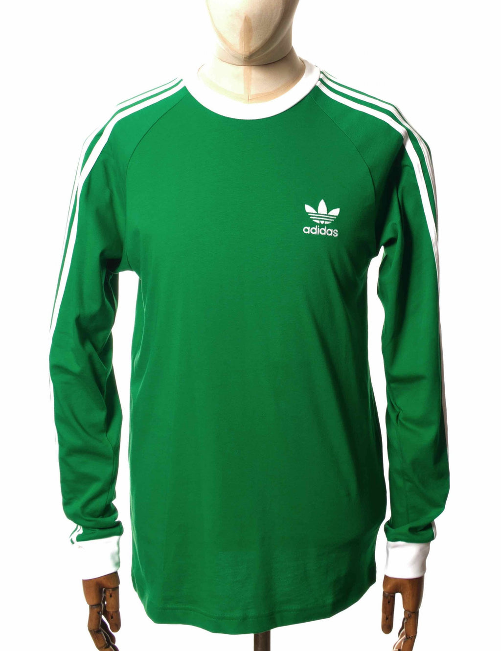 L/S 3 Stripe Trefoil T-Shirt - Green