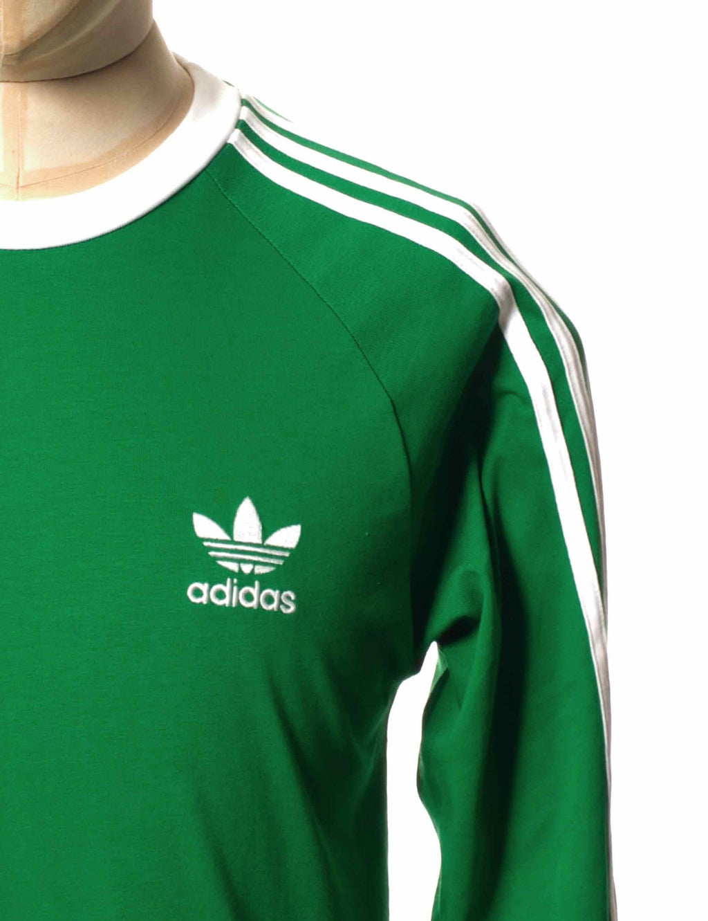 L/S 3 Stripe Trefoil T-Shirt - Green