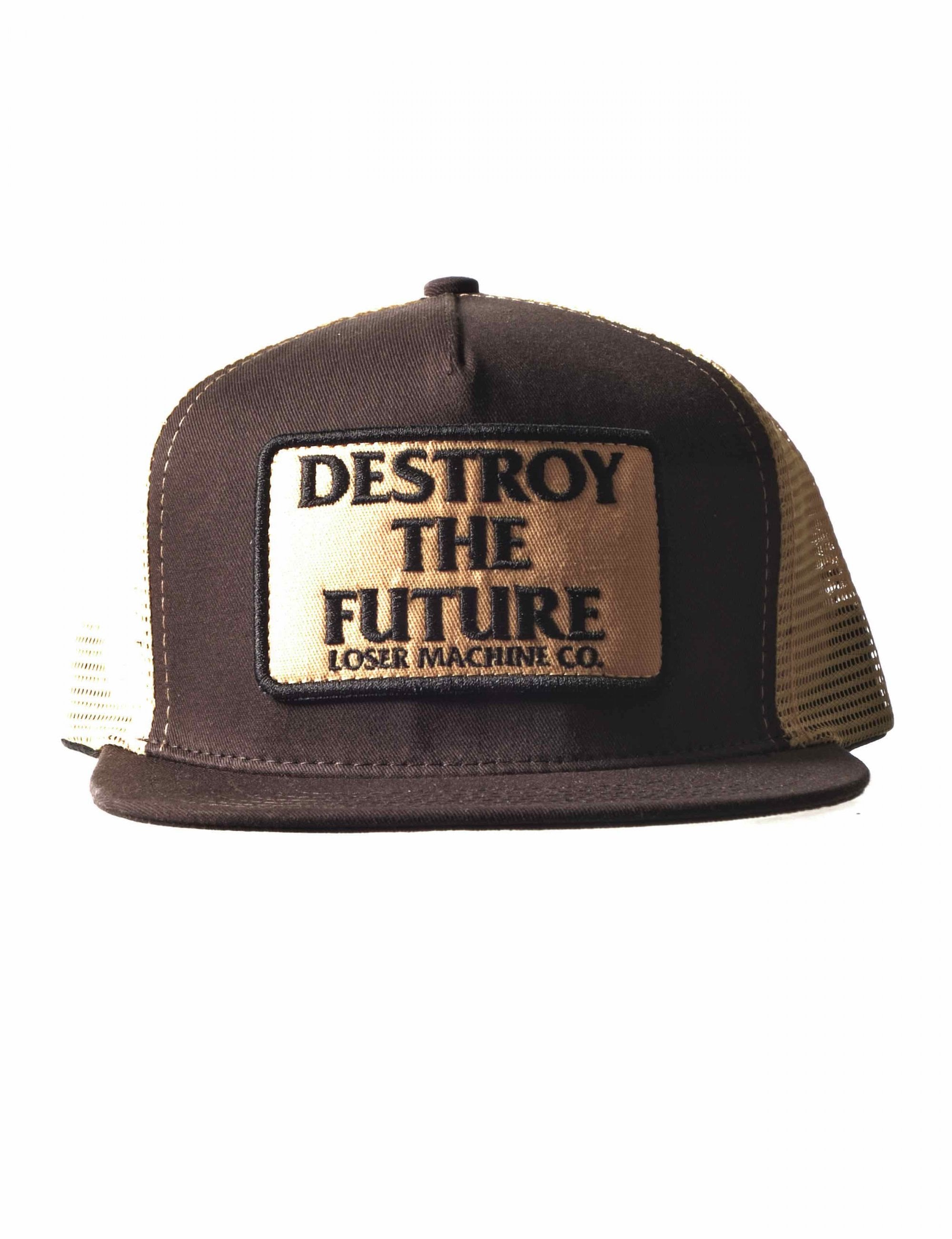 Destroy Trucker Hat - Brown/Gold