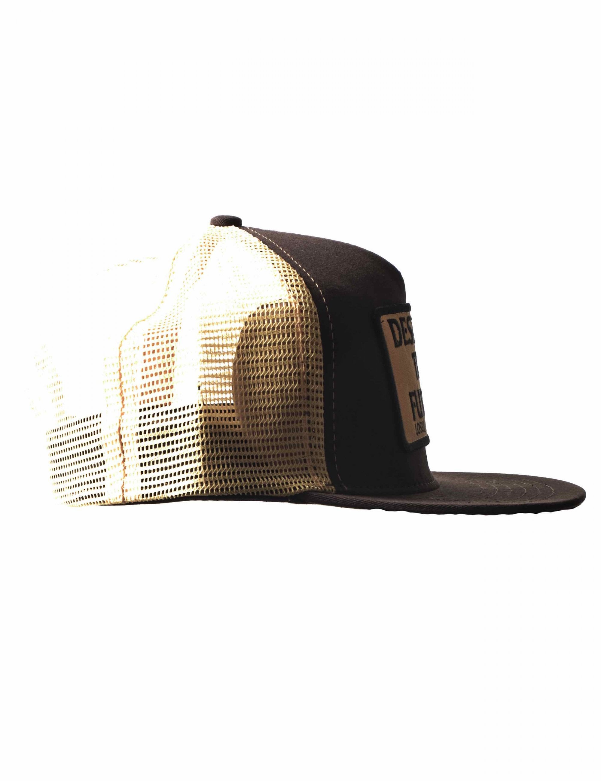 Destroy Trucker Hat - Brown/Gold