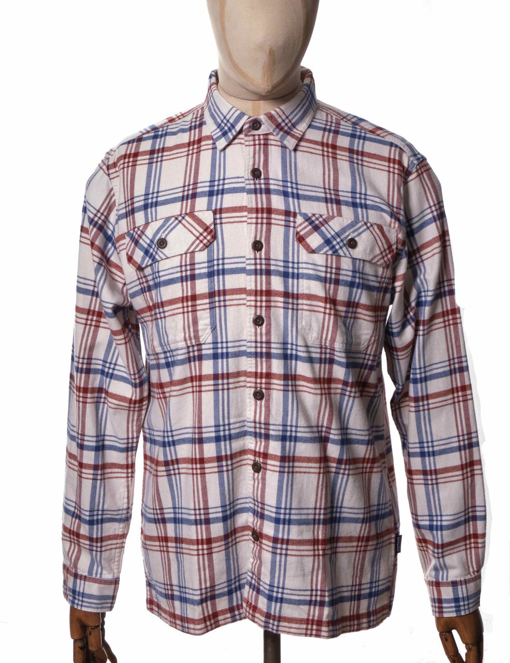 Organic Cotton Mid Fjord Flannel Shirt - Drifted: Cornice Grey