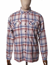 Organic Cotton Mid Fjord Flannel Shirt - Drifted: Cornice Grey