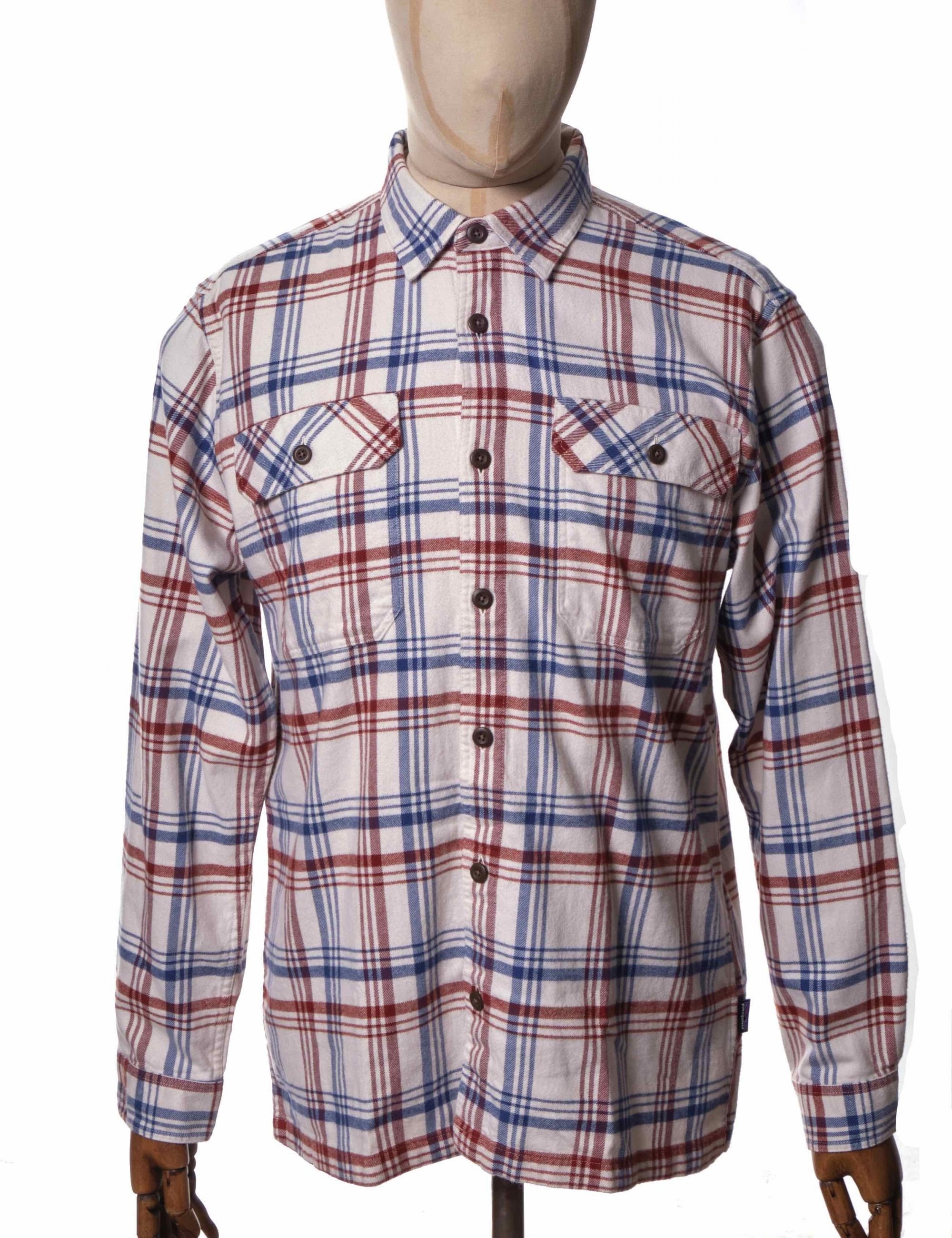 Patagonia Organic Cotton Mid Fjord Flannel Shirt - Drifted: Cornice Grey