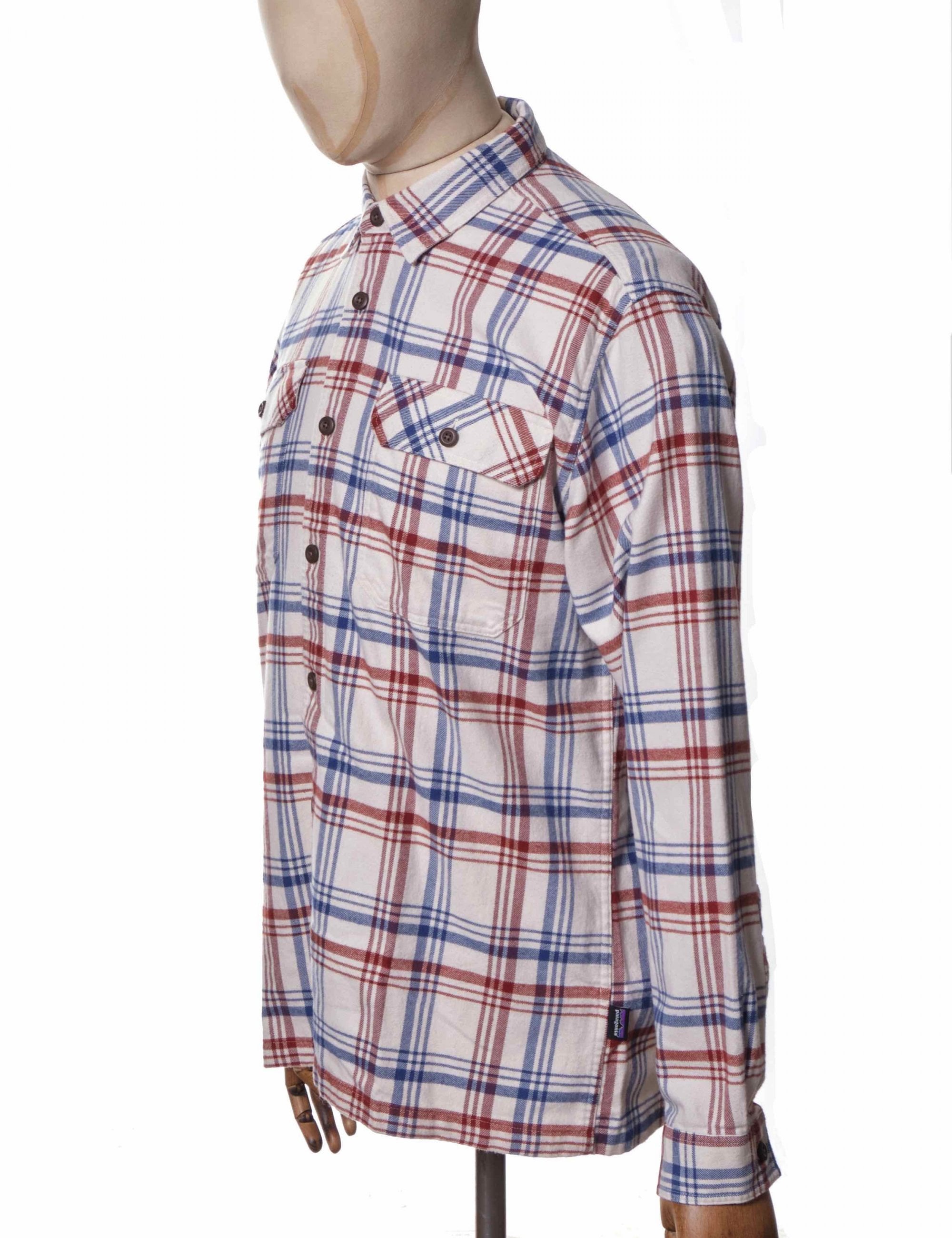 Patagonia Organic Cotton Mid Fjord Flannel Shirt - Drifted: Cornice Grey