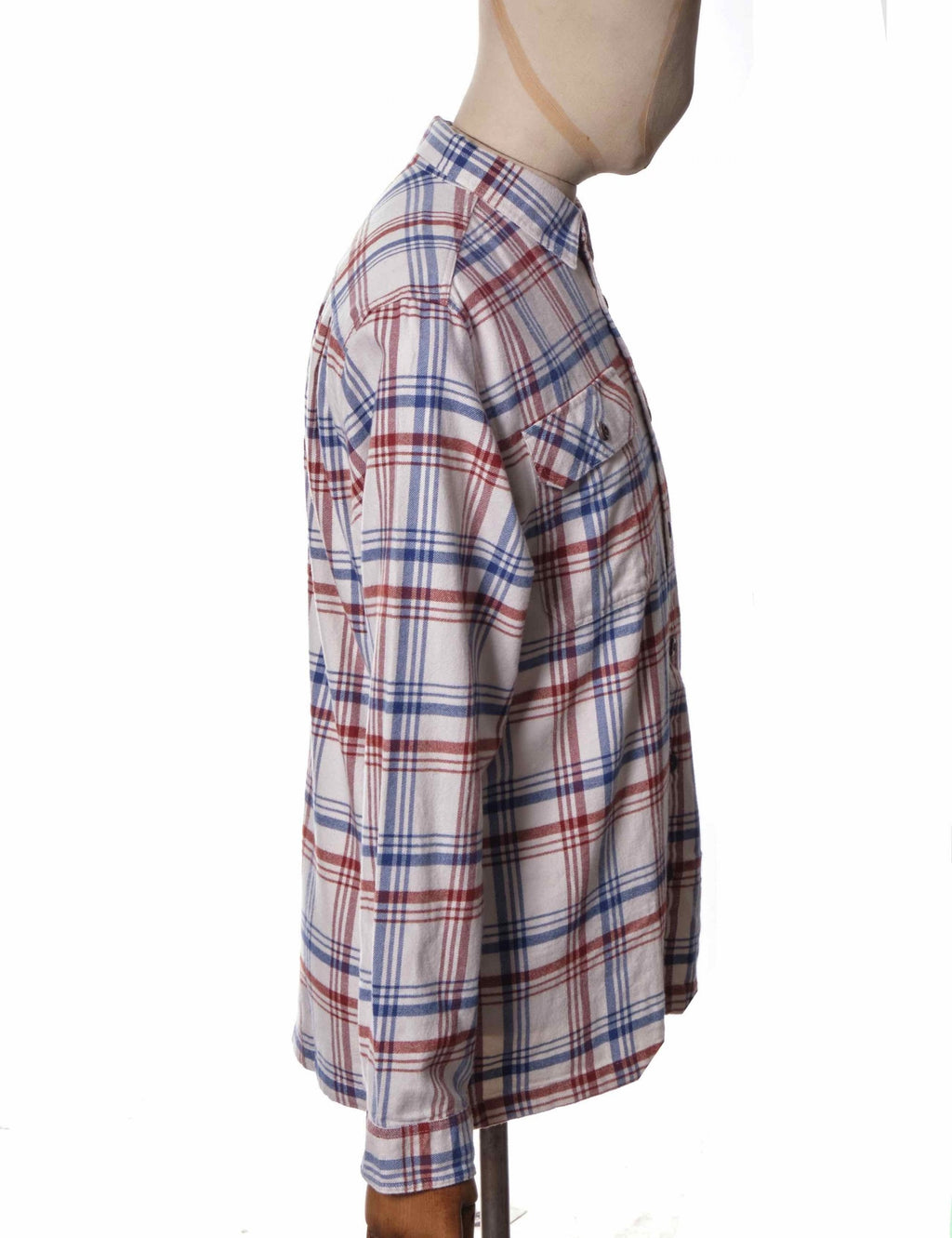 Organic Cotton Mid Fjord Flannel Shirt - Drifted: Cornice Grey