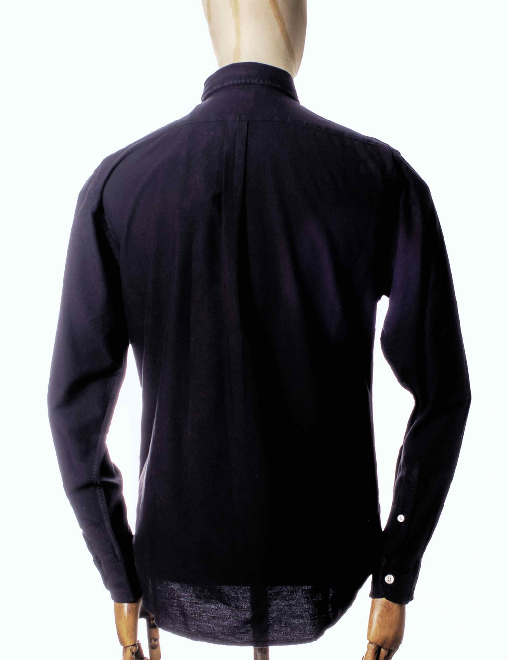 Organic Button Down Shirt - Deep Black