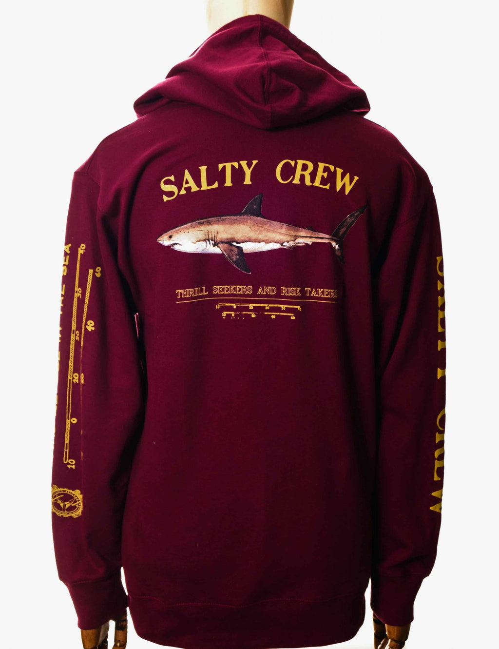 Bruce Hooded Sweat - Burgundy