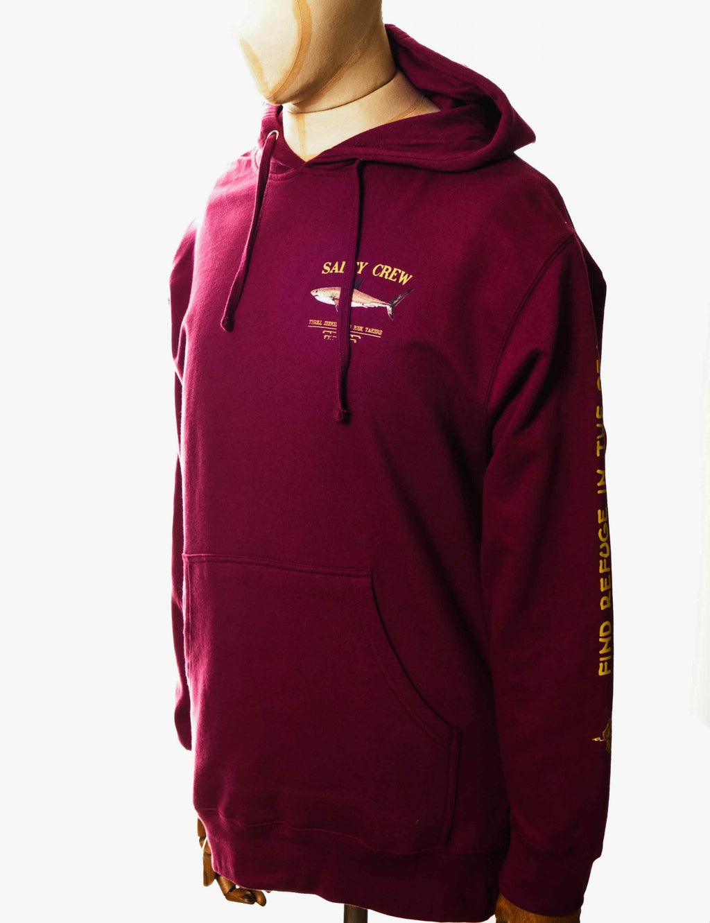 Bruce Hooded Sweat - Burgundy