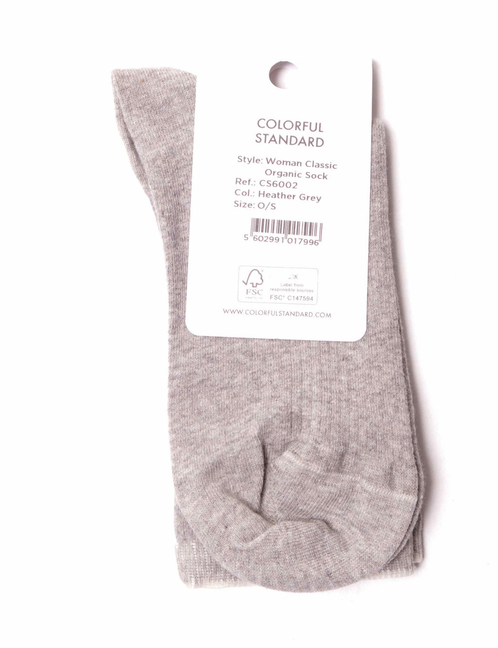 Women's Classic Organic Socks - Grey Heather