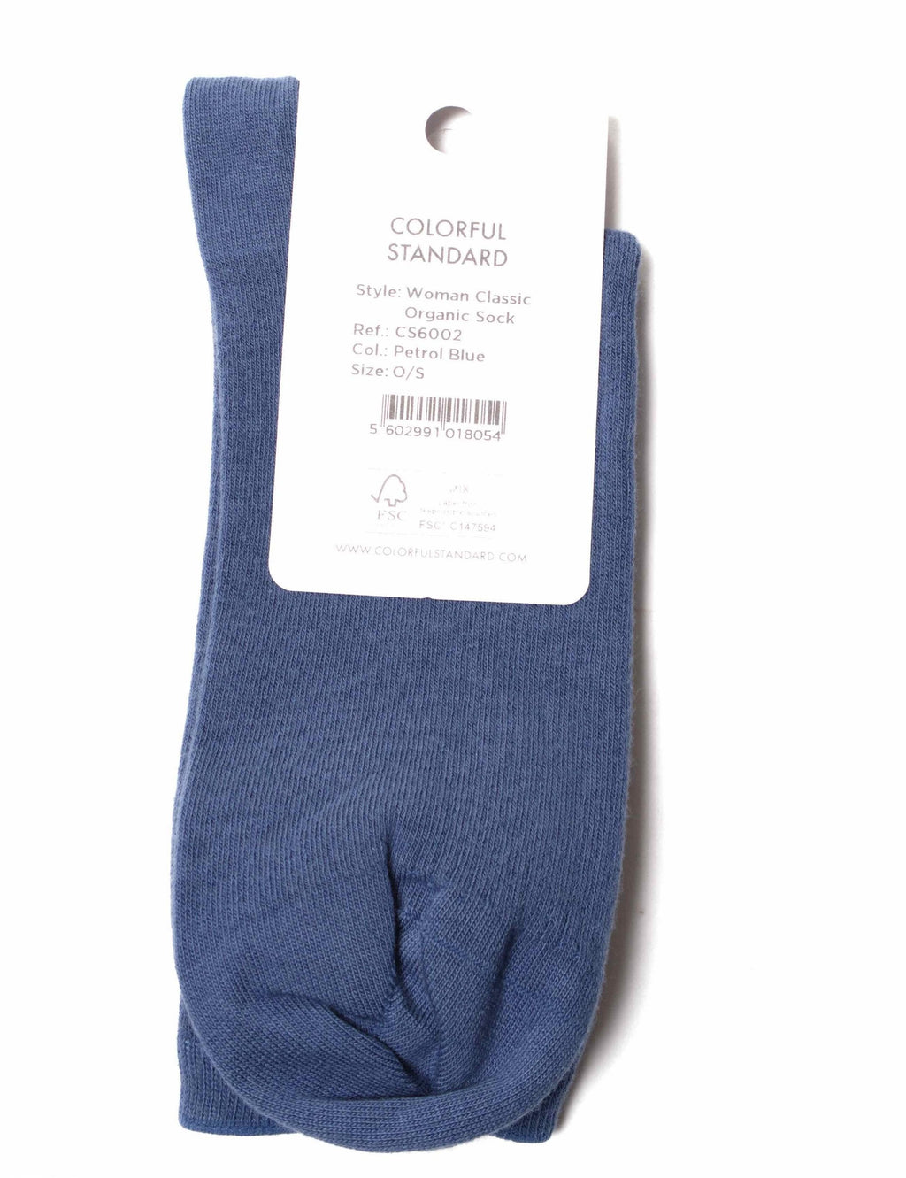 Women's Classic Organic Socks - Petrol Blue
