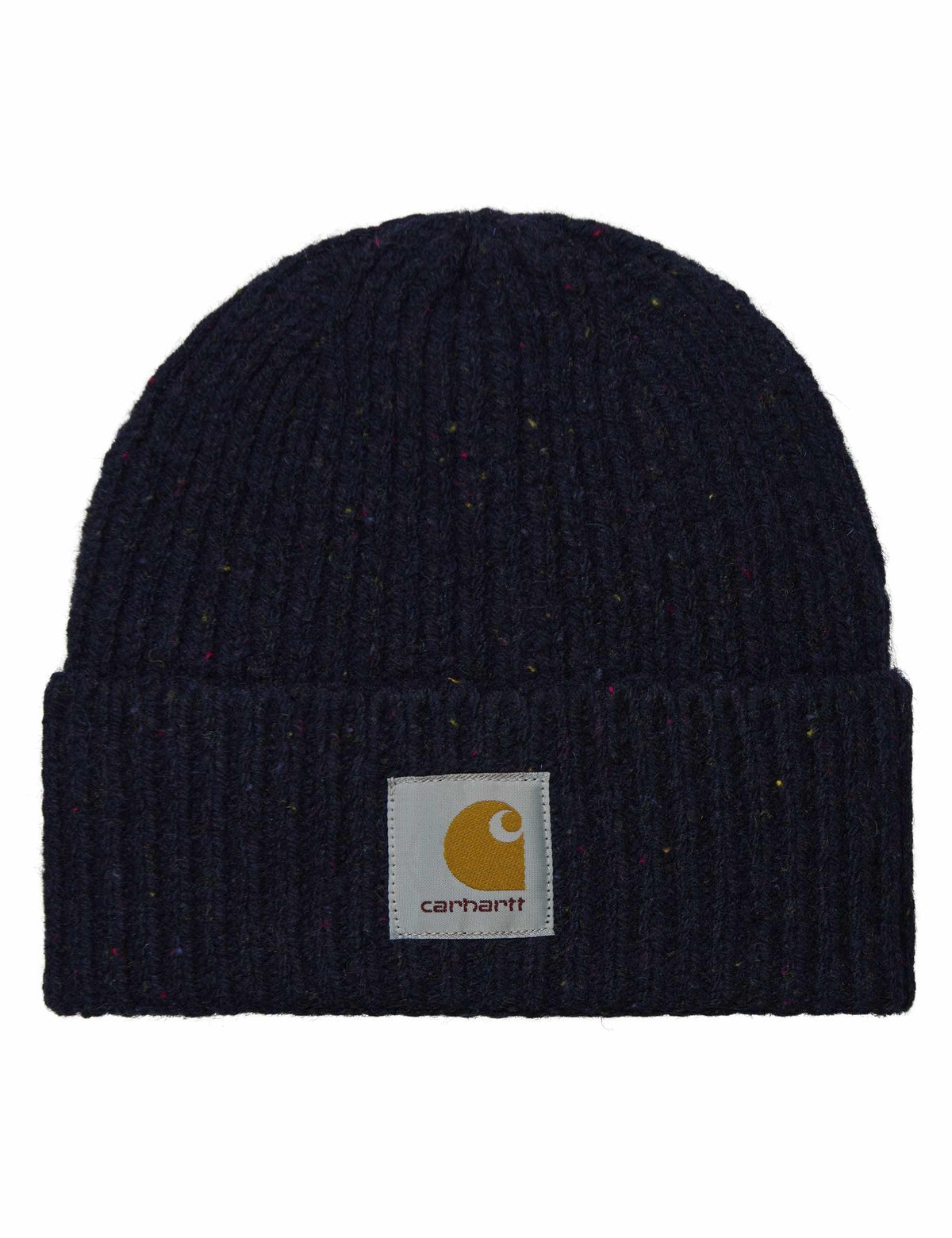 Carhartt WIP Anglistic Knit Beanie Hat - Speckled Dark Navy