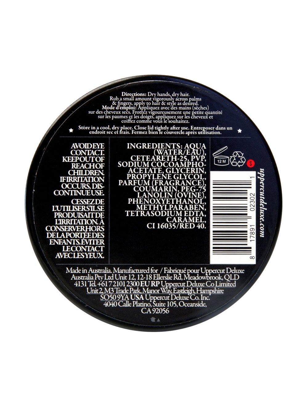 Deluxe Pomade (100g) - Strong Hold/High Shine