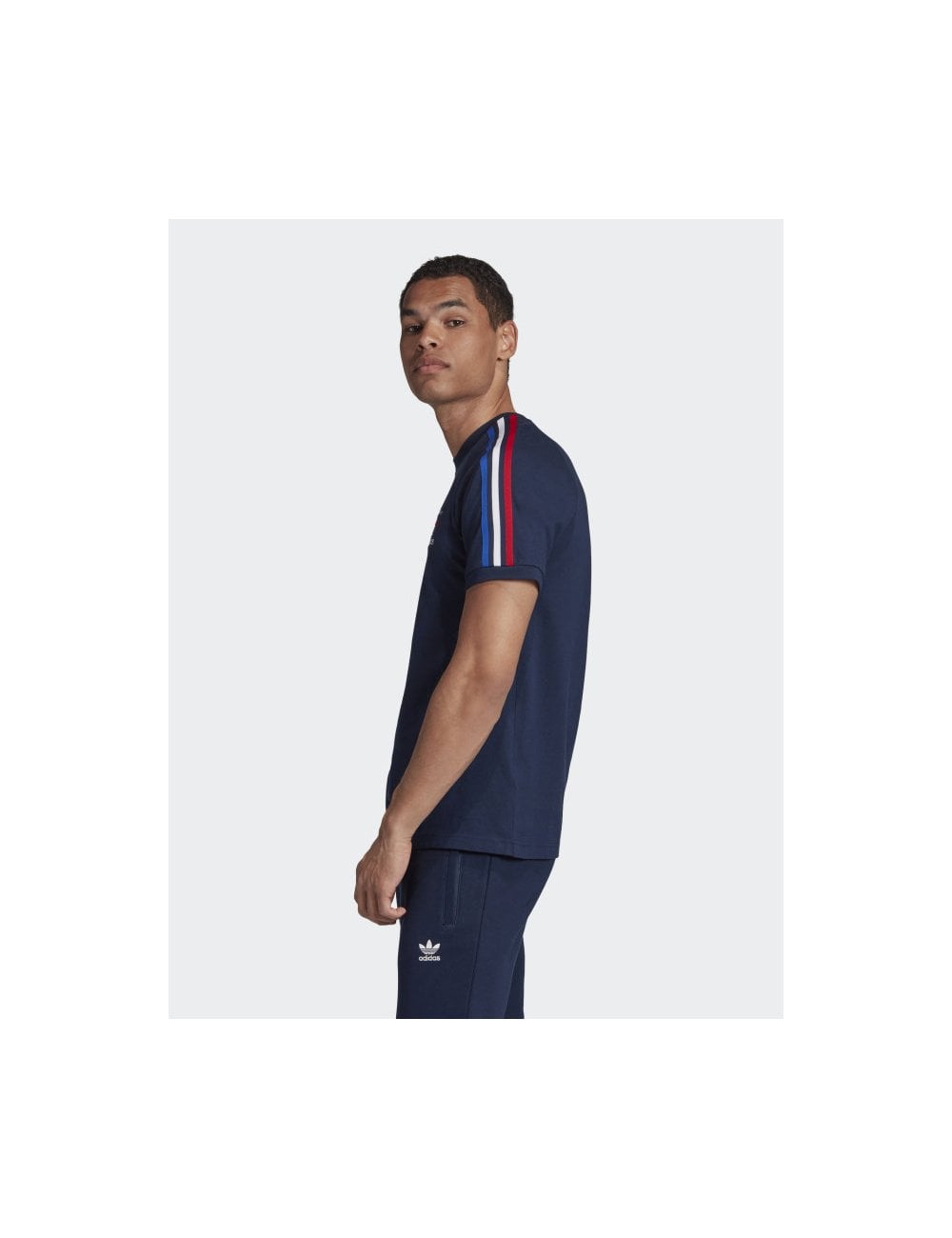 3 Stripe Trefoil T-Shirt - Collegiate Navy (Italy)