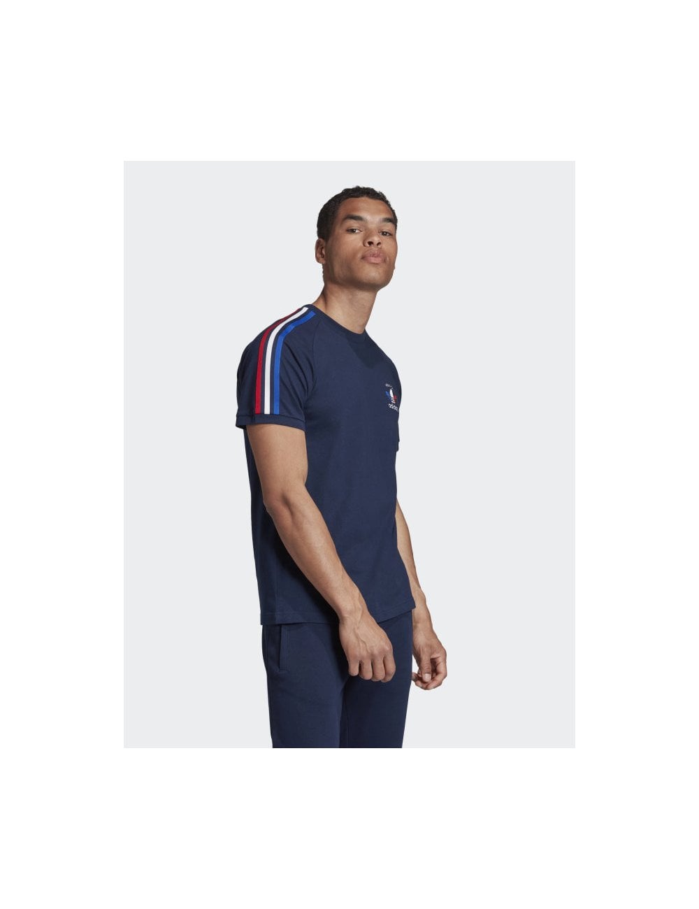 3 Stripe Trefoil T-Shirt - Collegiate Navy (Italy)