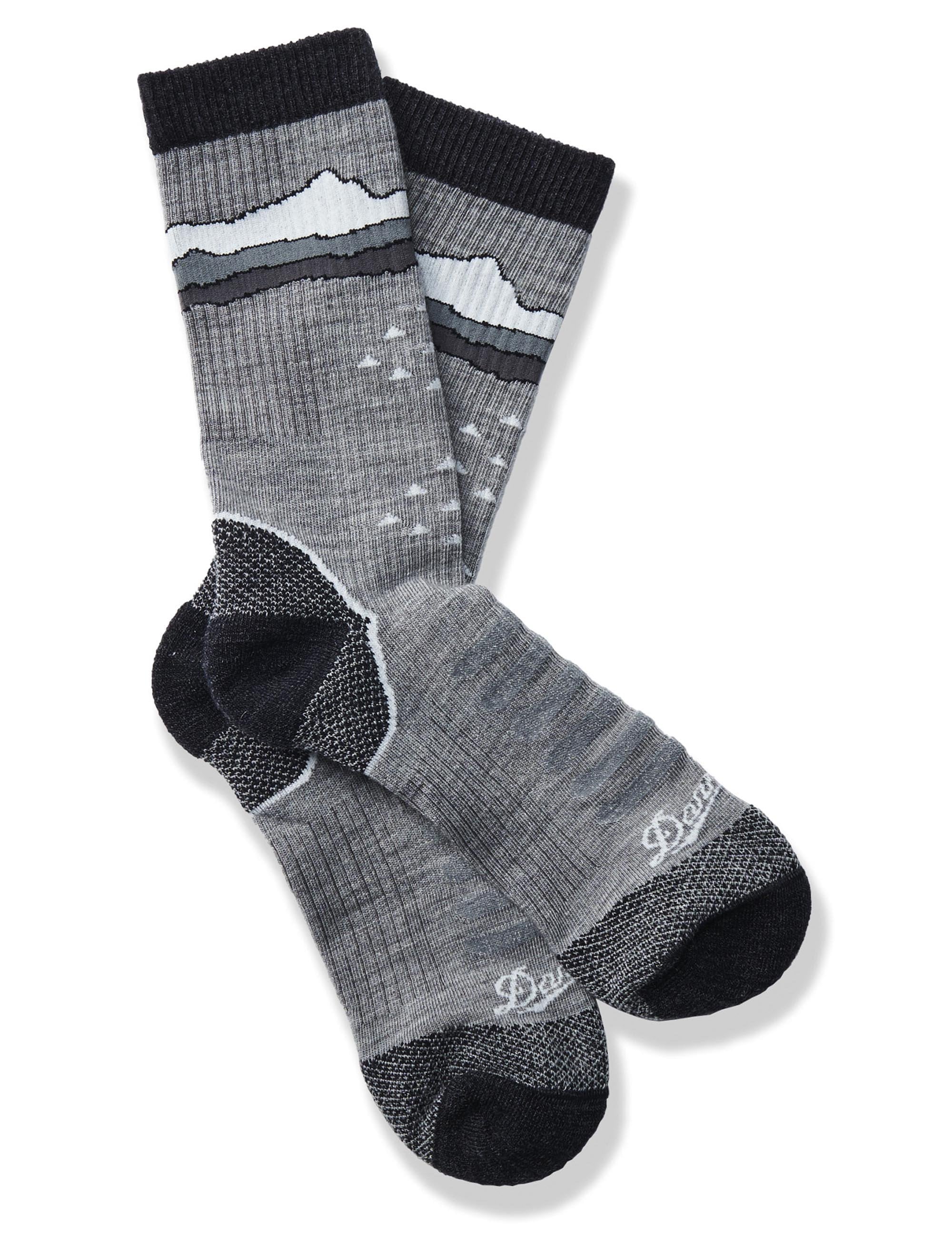Merino Midweight Trail Crew Socks - Grey