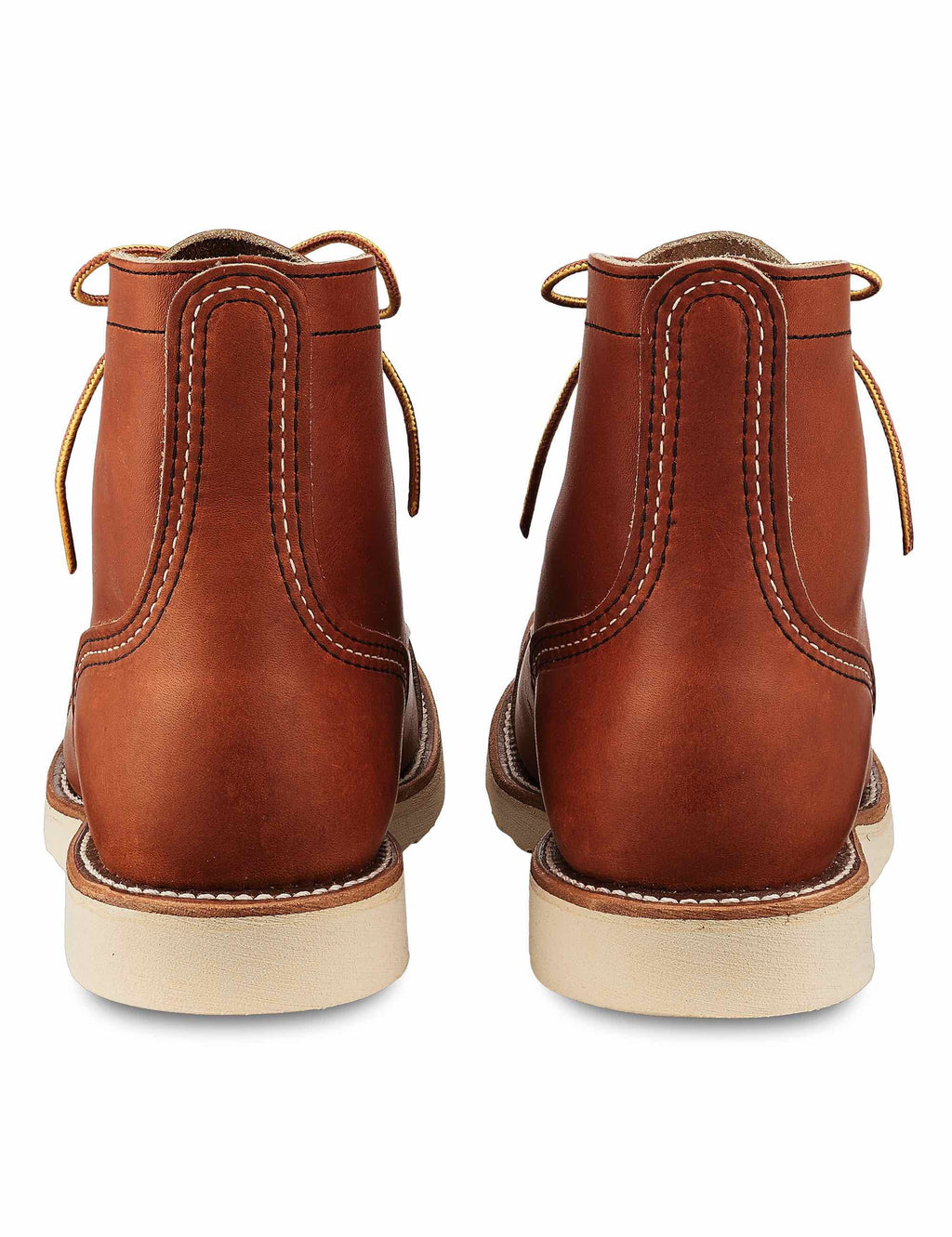Pair of 6-inch Oro Legacy Leather boots, back view with pull tabs