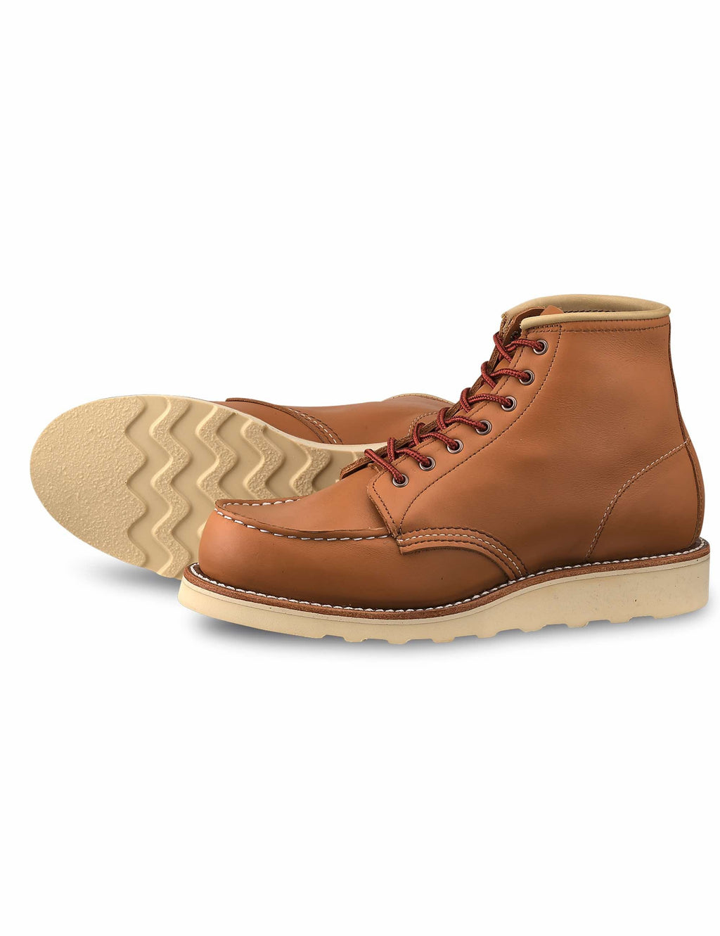 Women's 3383 Heritage 6" Moc Toe Boot - Tan Boundary Leather