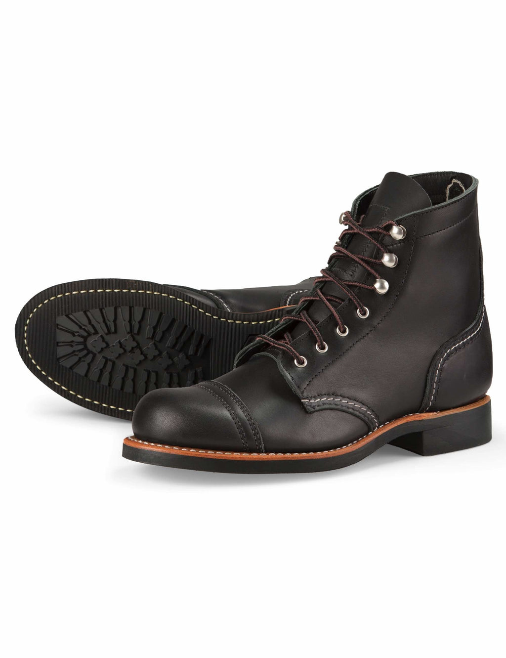 Women's 3366D (Wide) Heritage Iron Ranger Boot - Black Boundary Leather