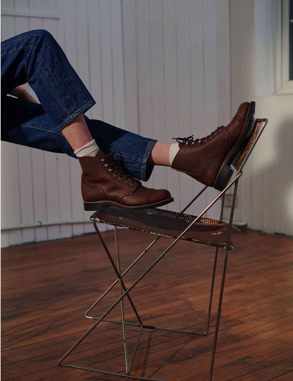 Women's 3366D (Wide) Heritage Iron Ranger Boot - Black Boundary Leather