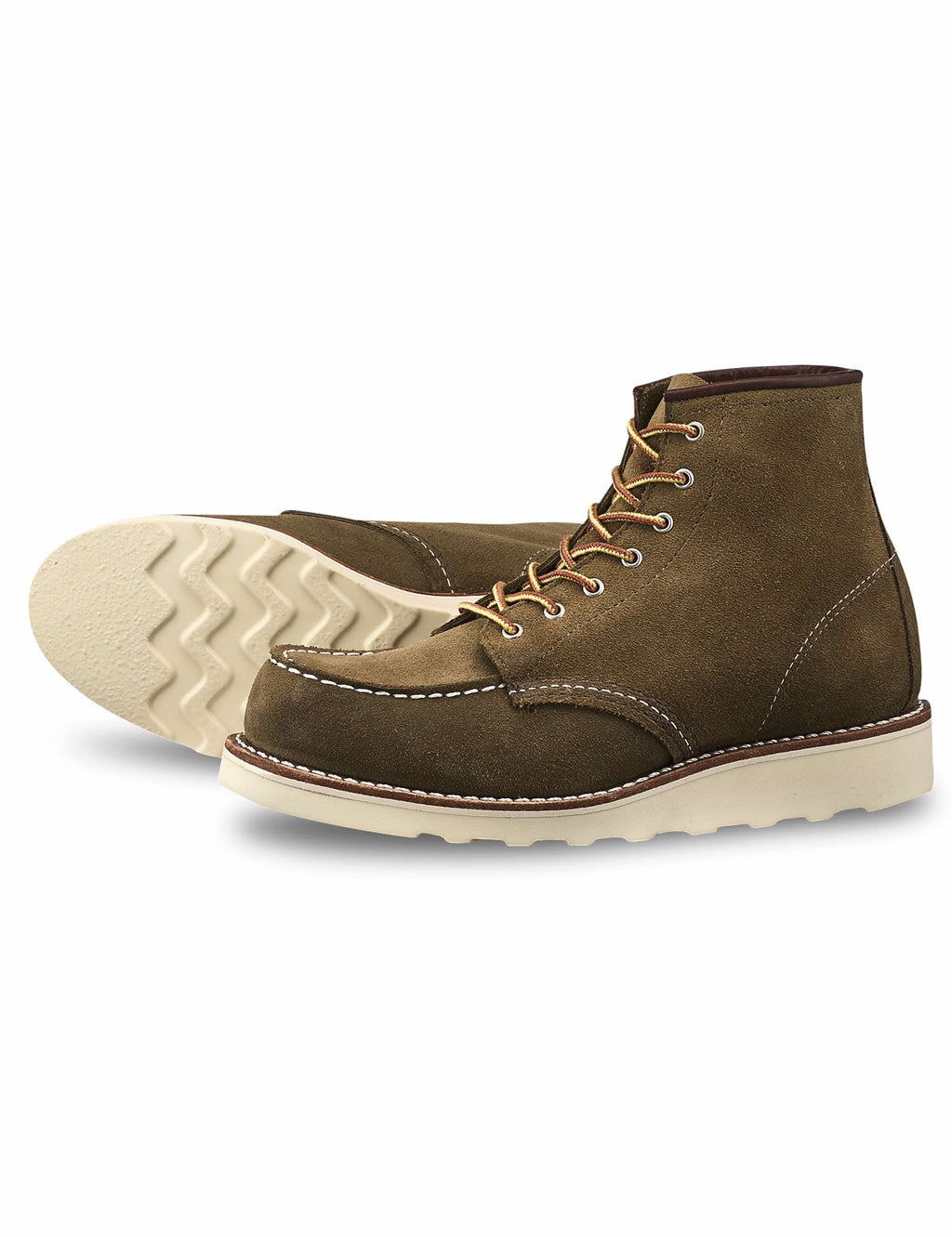 Women's 3377 Heritage 6" Moc Toe Boot - Olive Mohave Leather