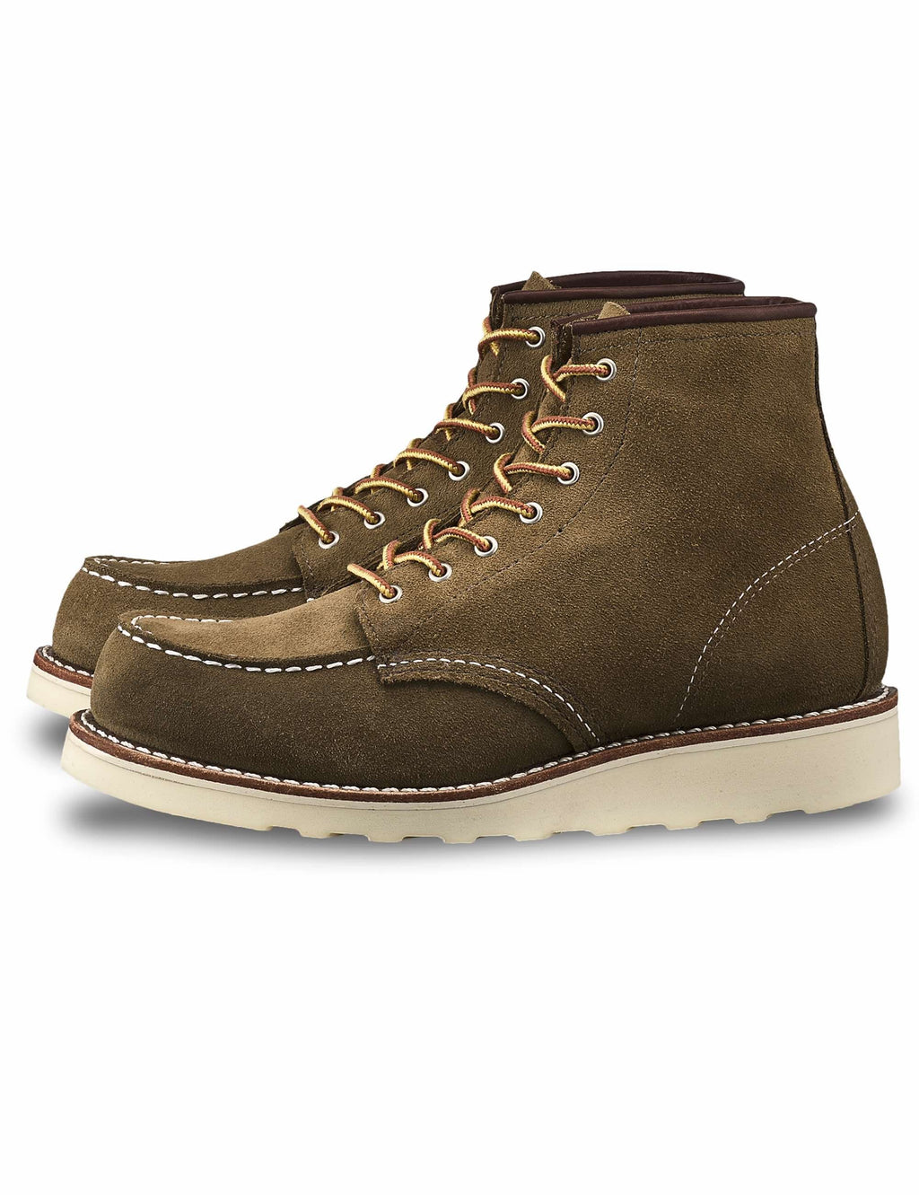 Women's 3377 Heritage 6" Moc Toe Boot - Olive Mohave Leather