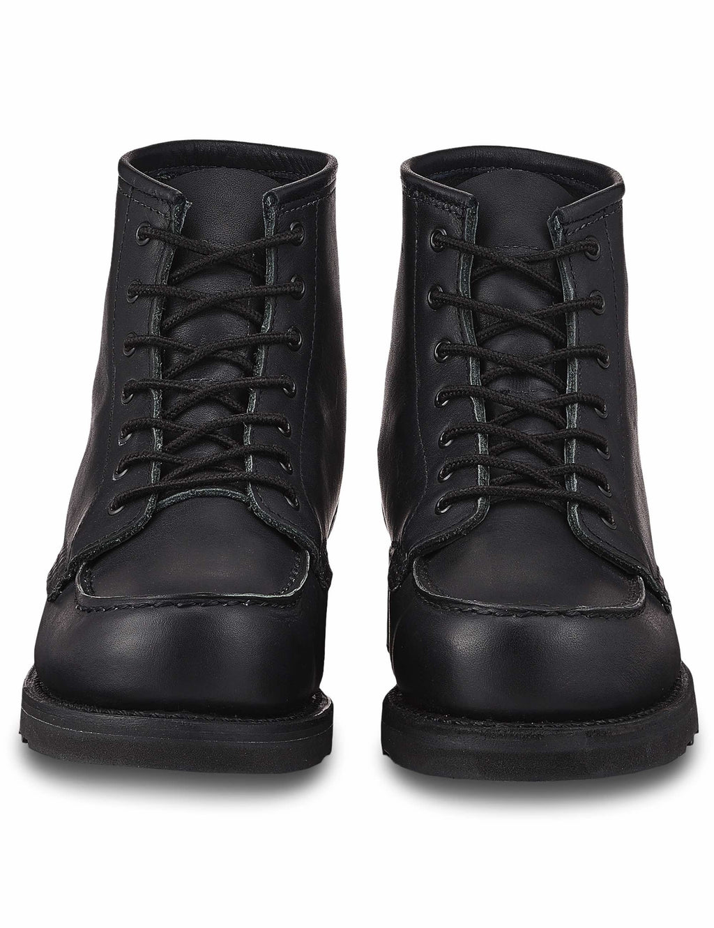 Women's 3380 Heritage 6" Moc Toe Boot - All Black Boundary Leather