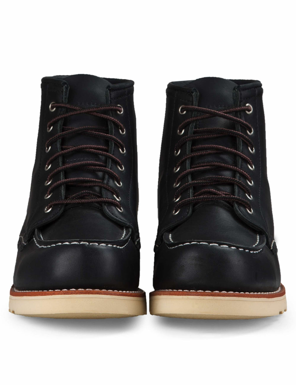 Women's 3373 Heritage 6" Moc Toe Boot - Black Boundary Leather