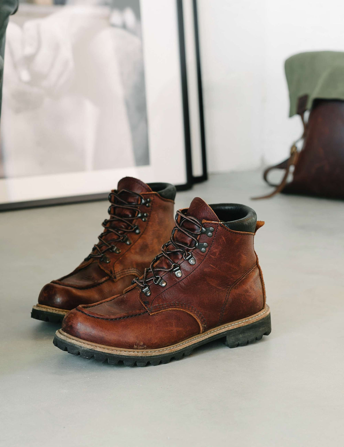 Red Wing 2927 Sawmill Sawmill Briar Oil Slick Leather Boots Mens 8D Vibram USA Red Wing 2927 Heritage Sawmill Boot - Briar Oil Slick  main image 4