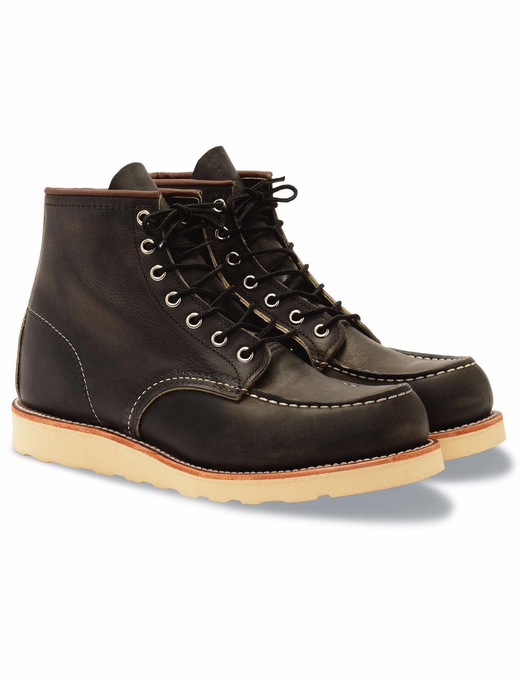 8890 Heritage 6" Moc Toe Boot - Charcoal Rough & Tough Leather