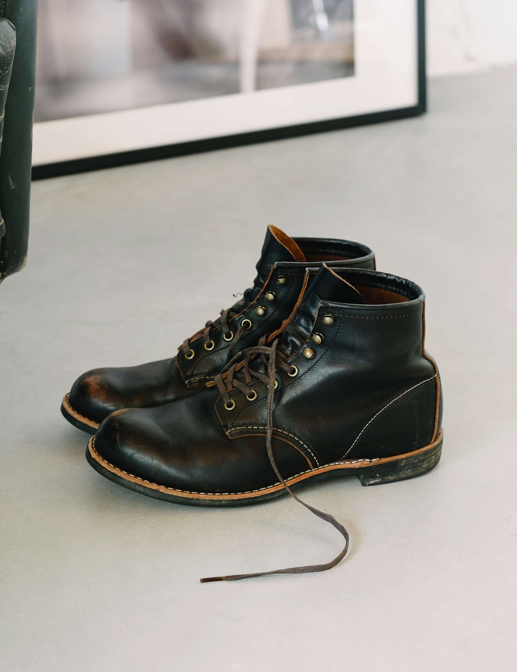 3345 Heritage 6" Blacksmith Boot - Black Prairie Leather