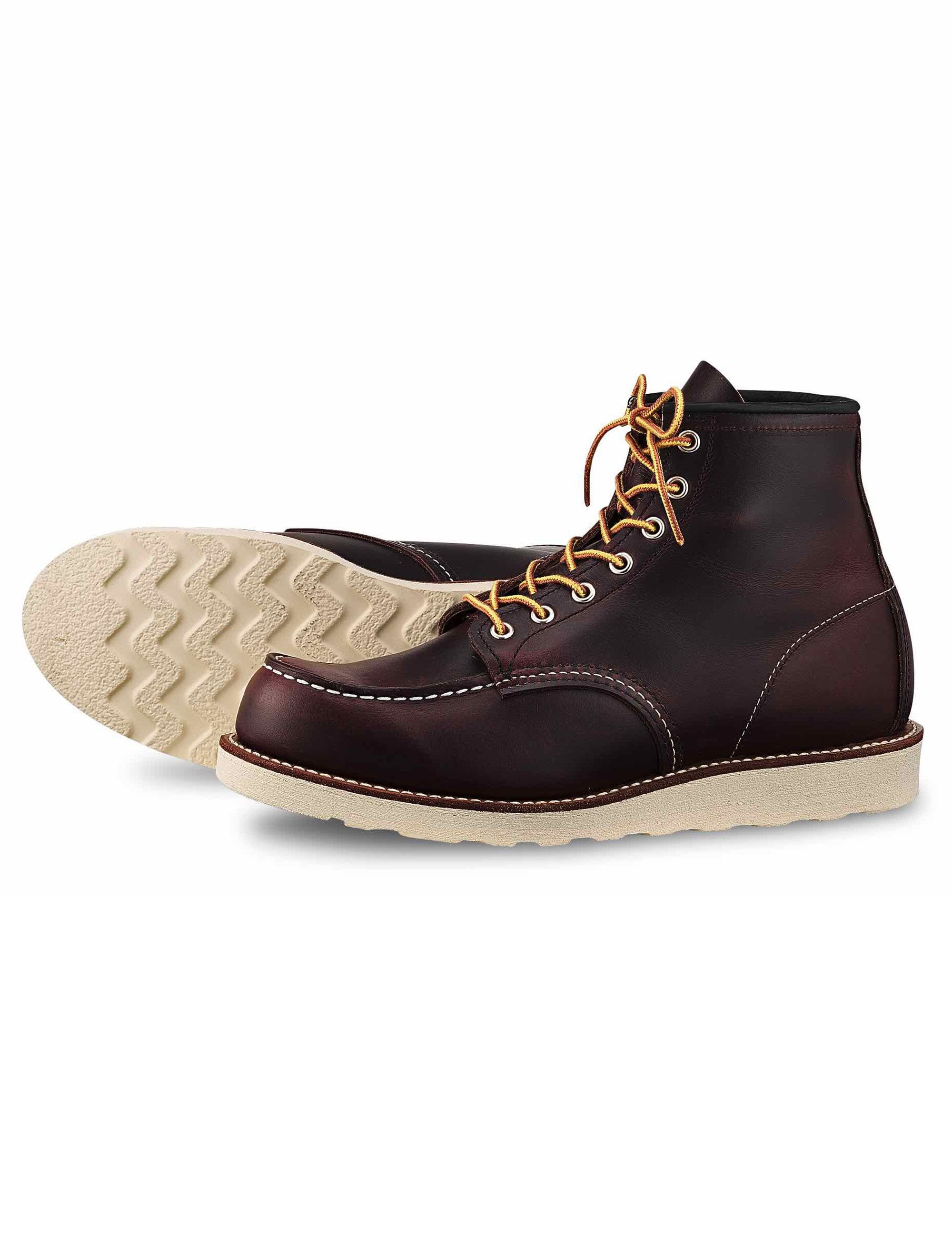 8847 Heritage 6" Moc Toe Boot - Black Cherry Excalibur Leather