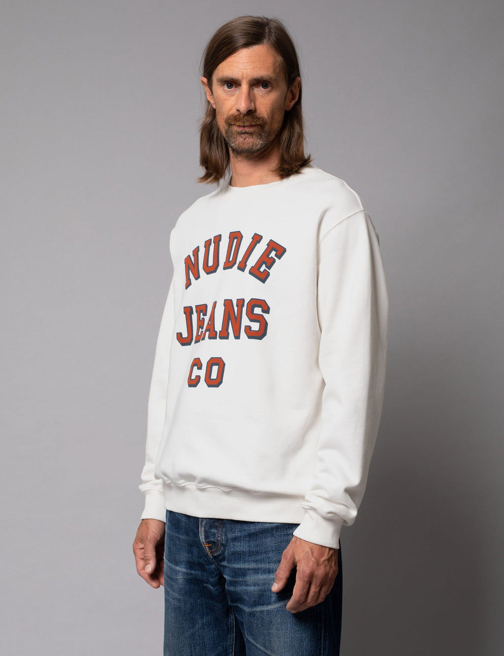 Lasse Crew Sweat - Chalk White