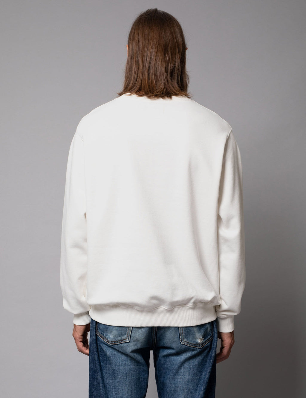 Lasse Crew Sweat - Chalk White
