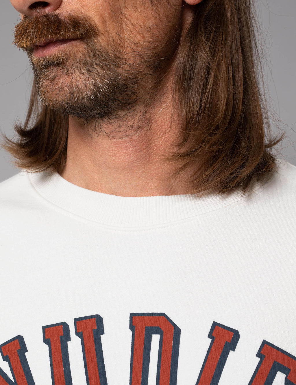 Lasse Crew Sweat - Chalk White