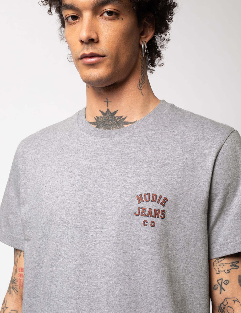 Roy Logo T-Shirt - Grey Melange