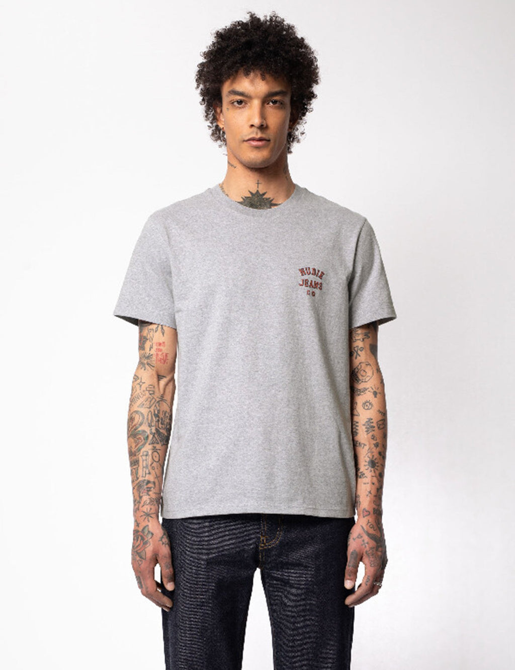 Roy Logo T-Shirt - Grey Melange