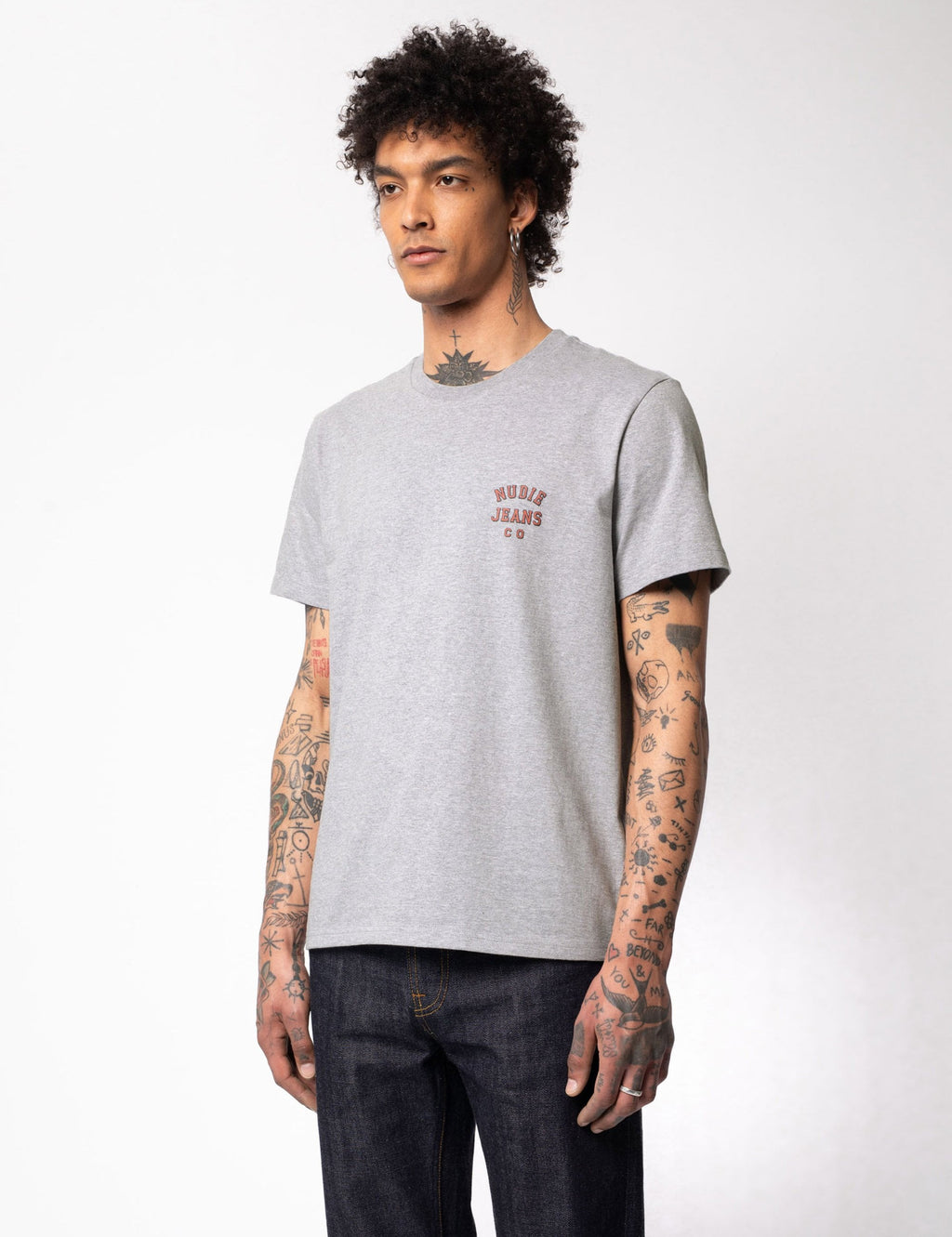 Roy Logo T-Shirt - Grey Melange